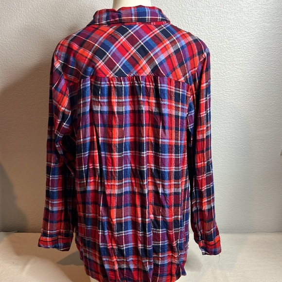 Lane Bryant Plaid Button Down Shirt - Size 14/16 - Picture 5 of 6